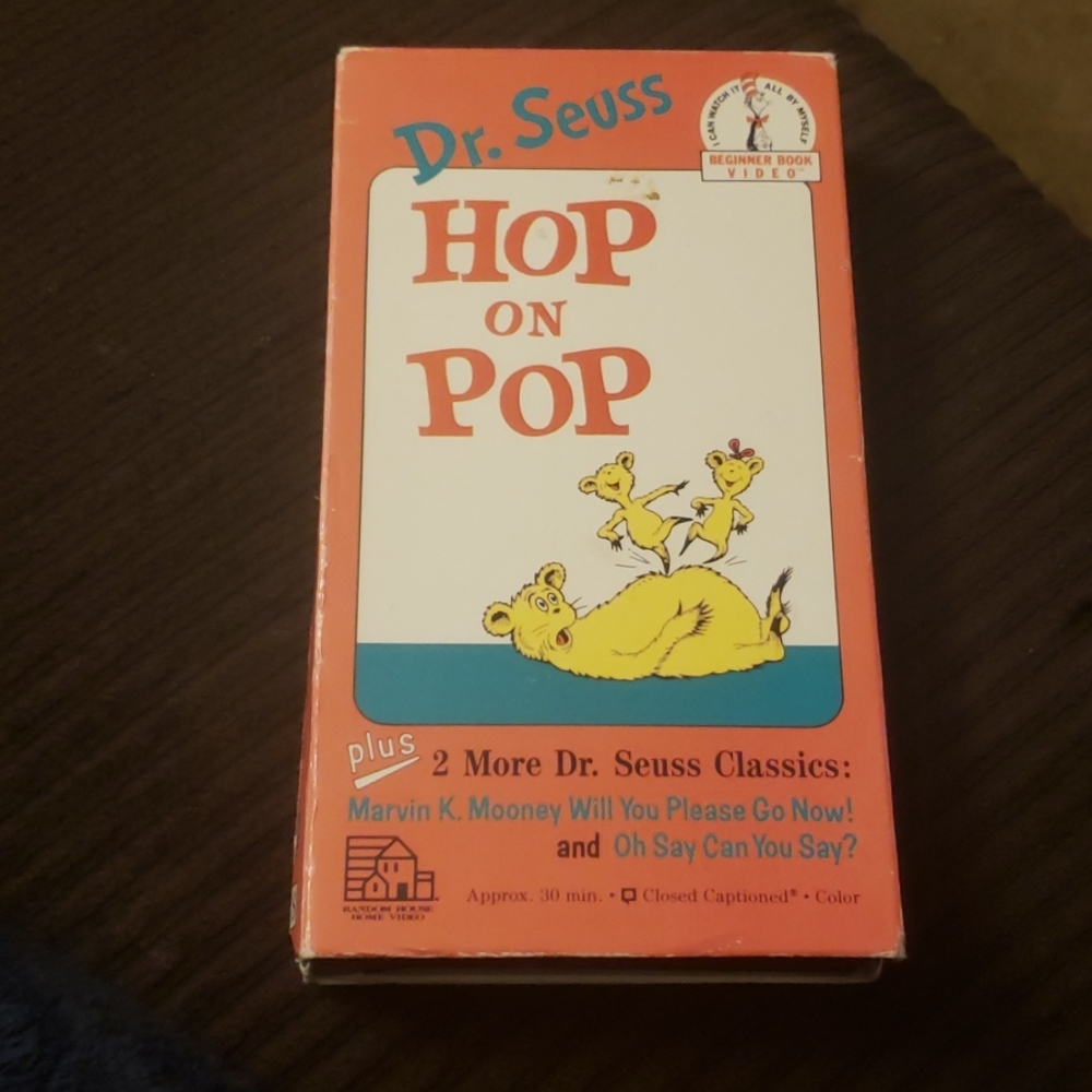 Dr. Seuss Hop on Pop VHS 1989